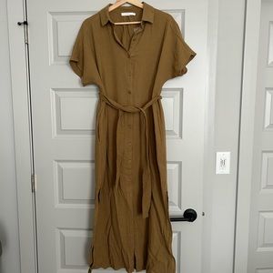 Muslin button down dress